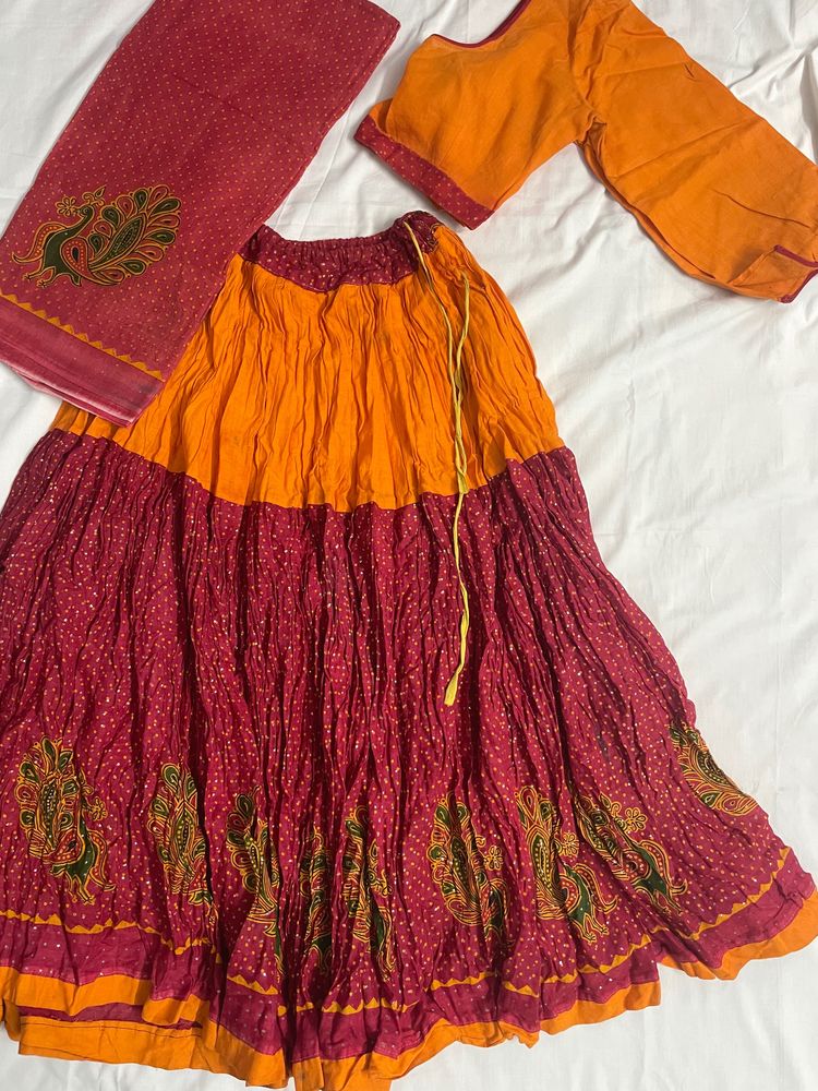 Choli With Blouse Duppata