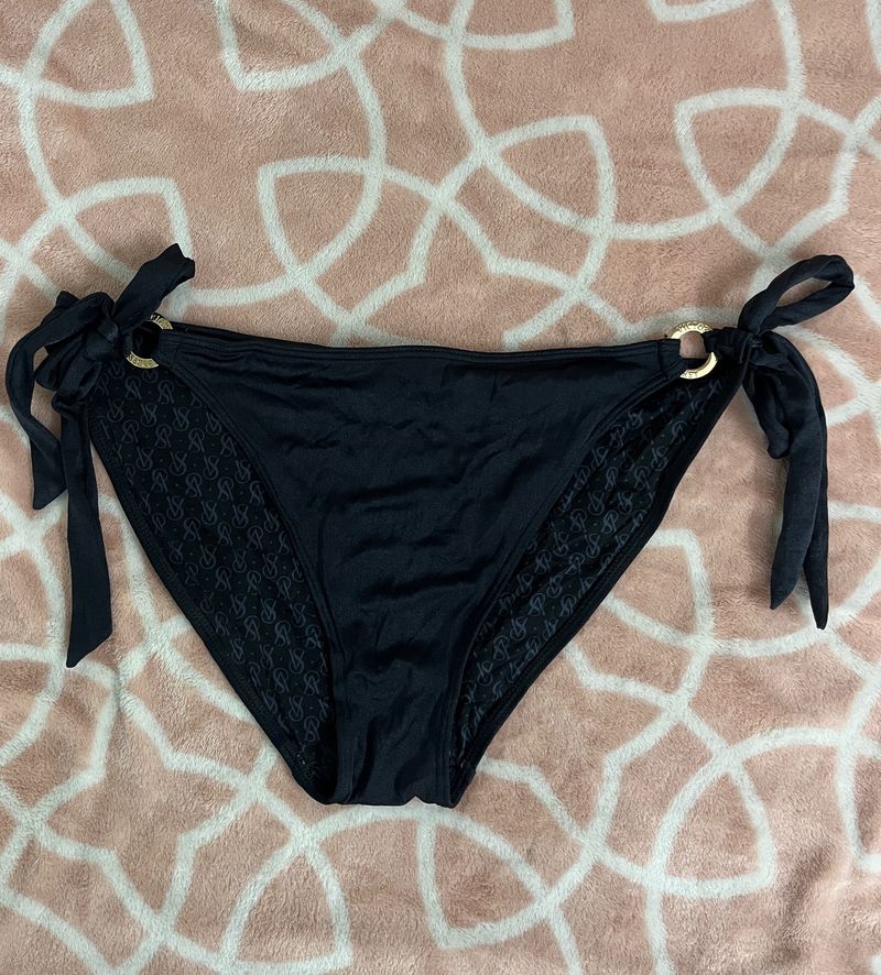 victoria’s secret swim bottoms w side tie up rings