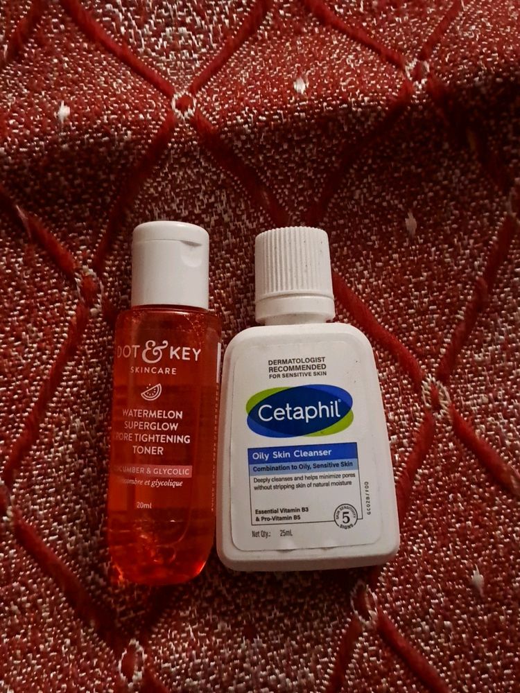 Cetaphil Cleanser And Dot &key Toner