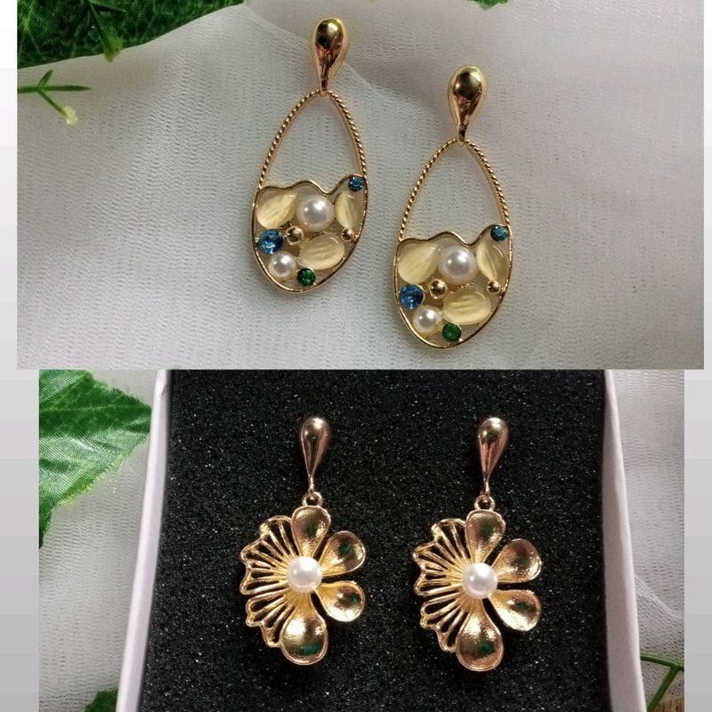 Korean Aestatic Earring (Gold Colour Sea Inspired)