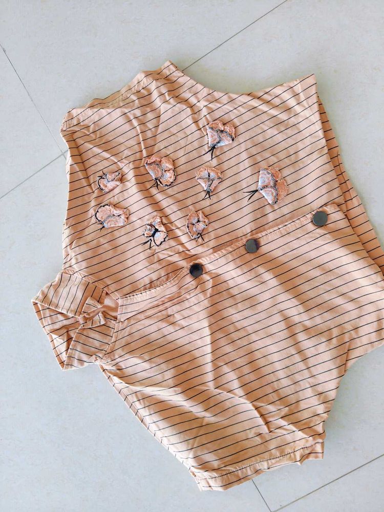 Crop Shirt Top