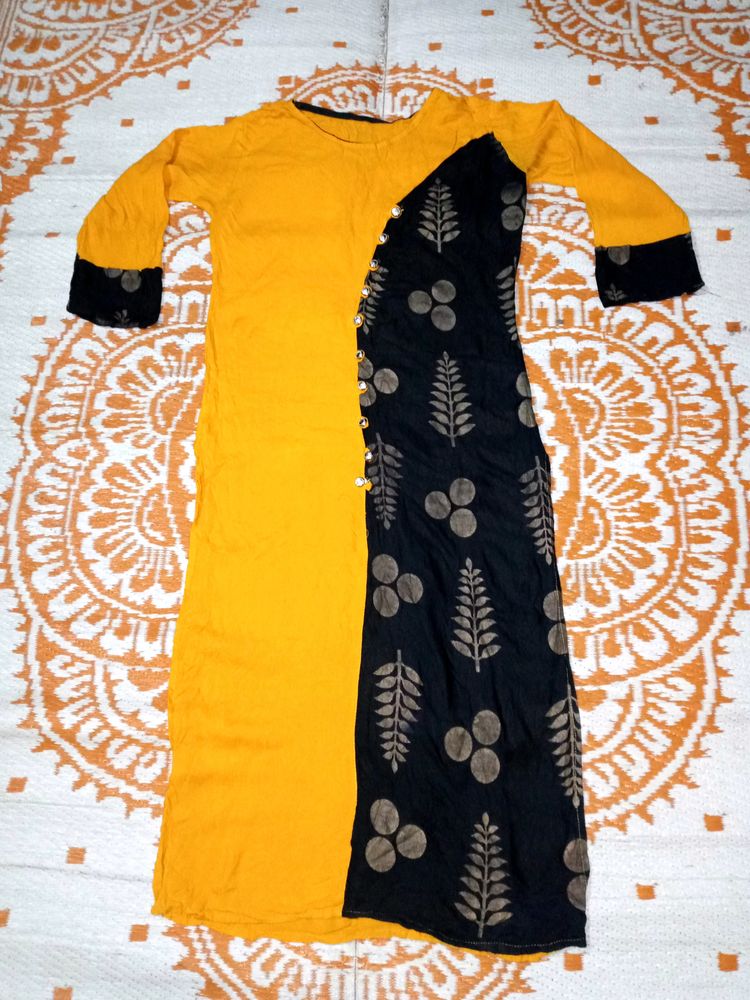 Beautiful Yellow Kurta..