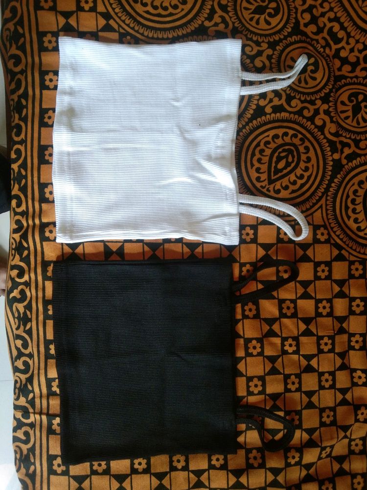 Black And White Camisoles For Inner Wear