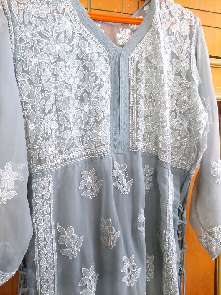 CHIKANKARI GOWN