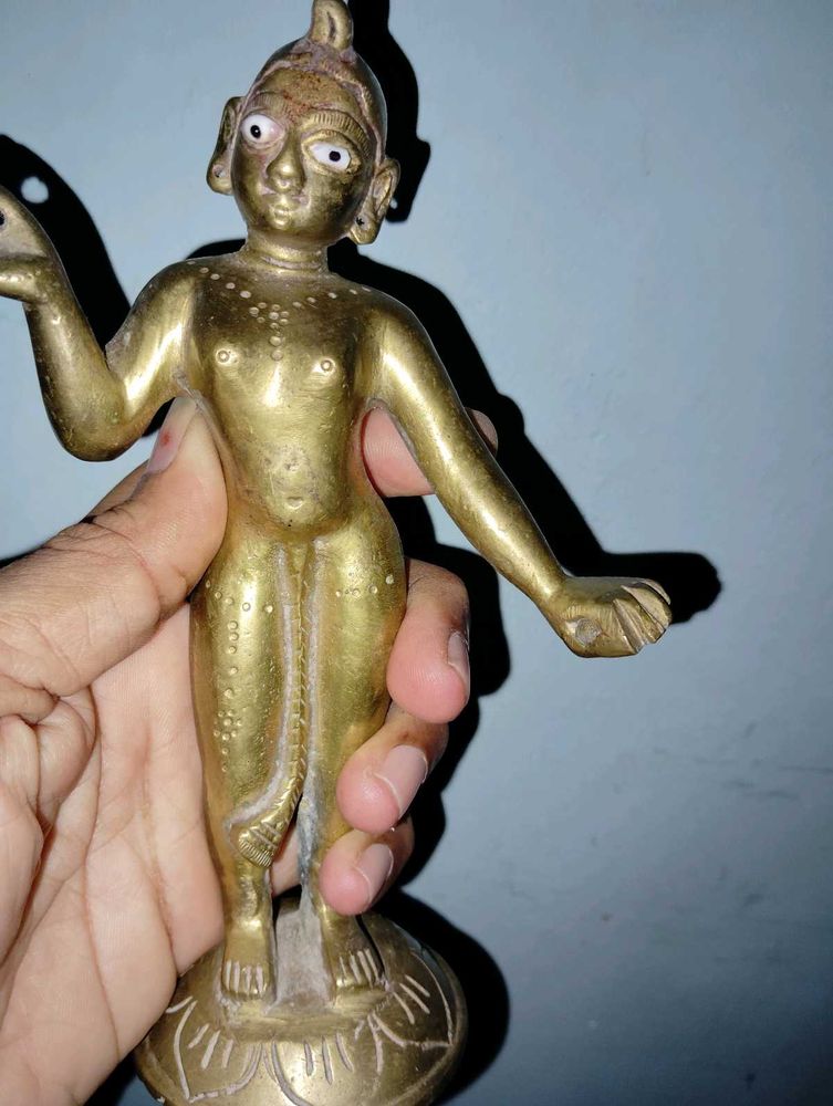 Godess Radha Brass Idol Pithal