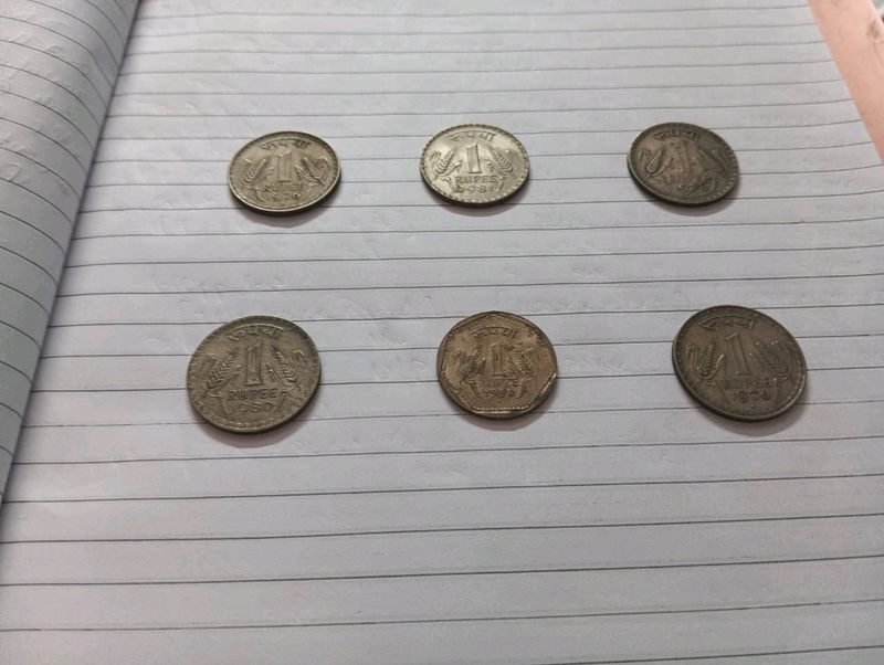 Rs 1 Coin Set Of 6