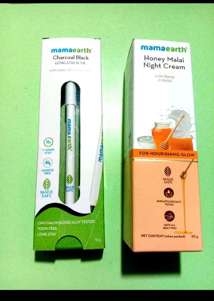 Combo 💥🔥🤩Mamaearth Kajal And Night Cream