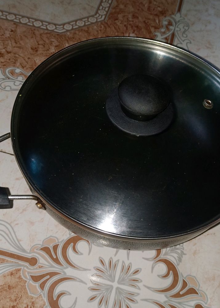 nonstick kadai with lid