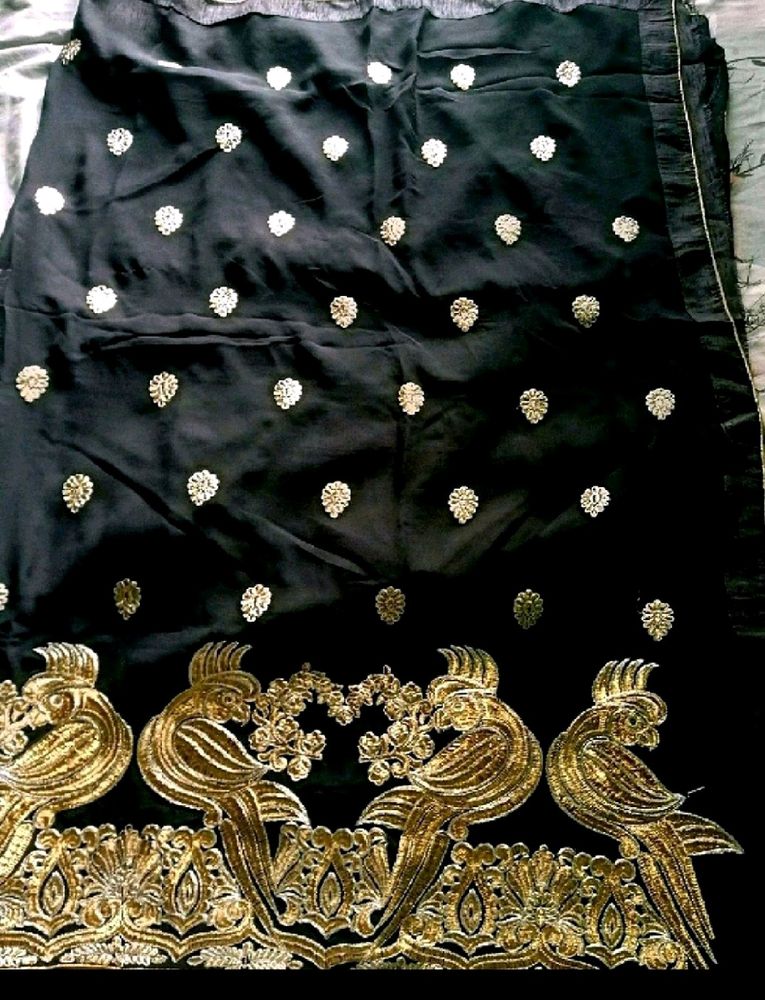 Brand New Black Saree