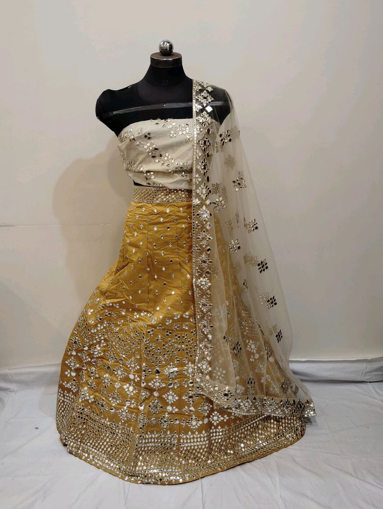 Mustard Colour Lehenga