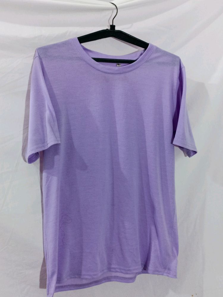 Lavender Color Oversized Tshirt