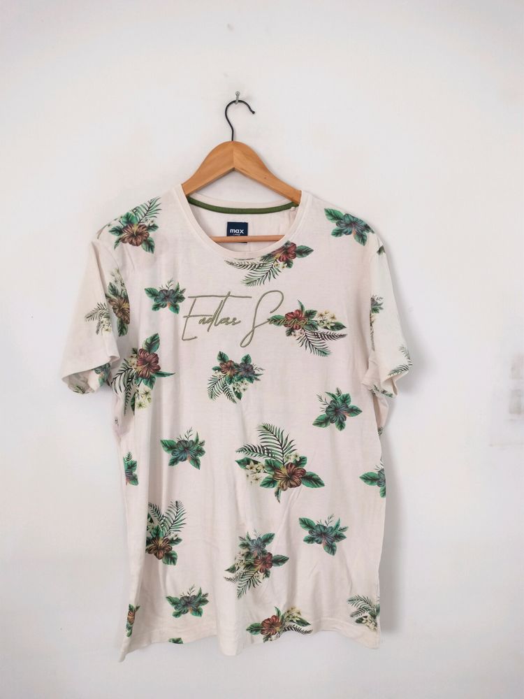 White Printed Top (Women's)