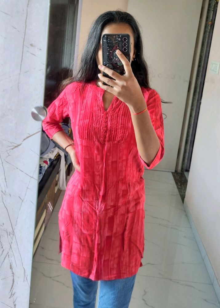 Red Kurta For Women