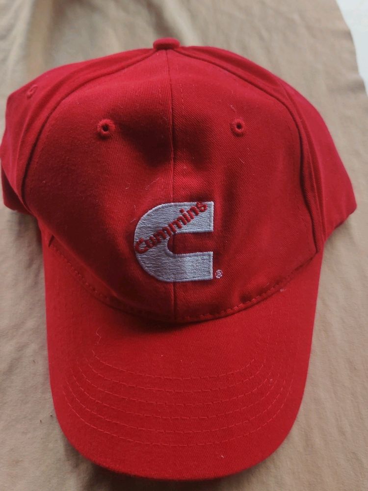 Red Cummins Diesel. Engine Hat Cap One