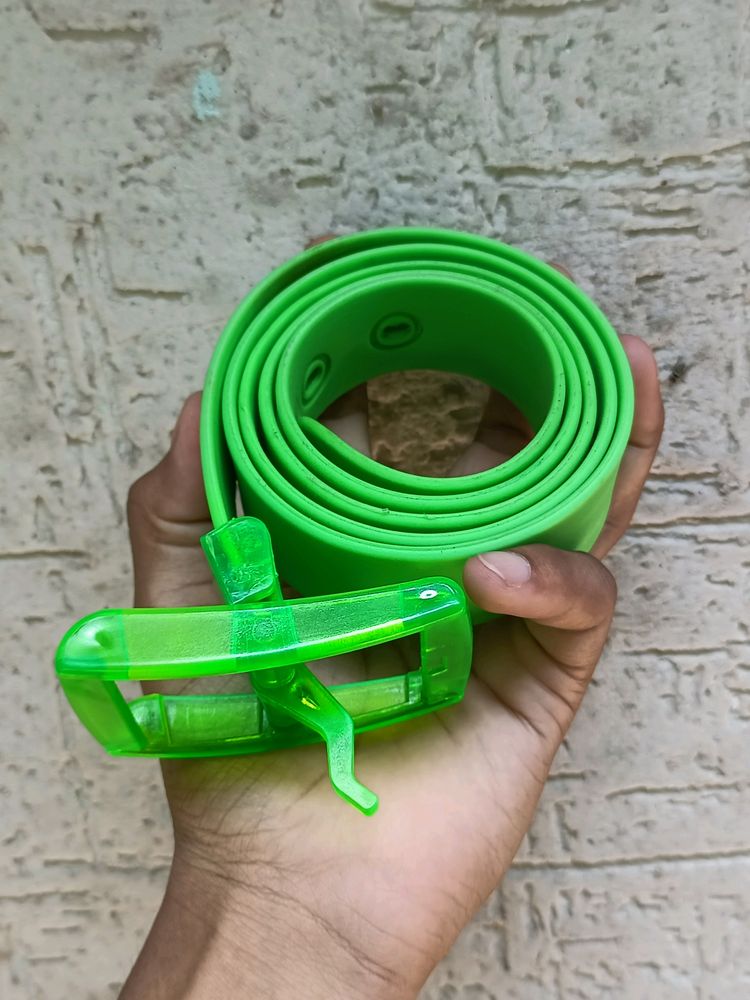 Light Green Rubber Belt.