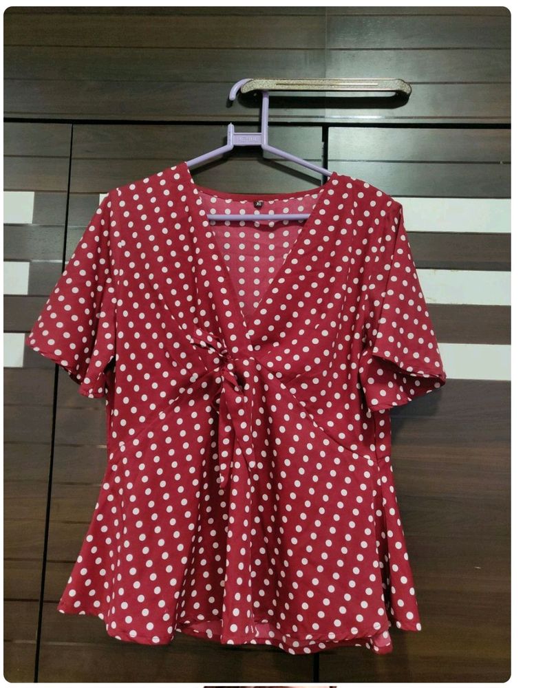 Polka Dot Top For Women