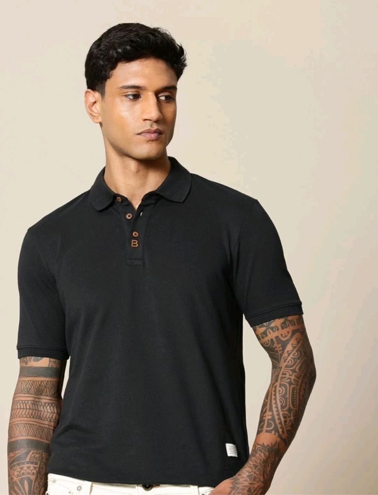 Mr Bowerbird Black New Polo Tshirt With Tag