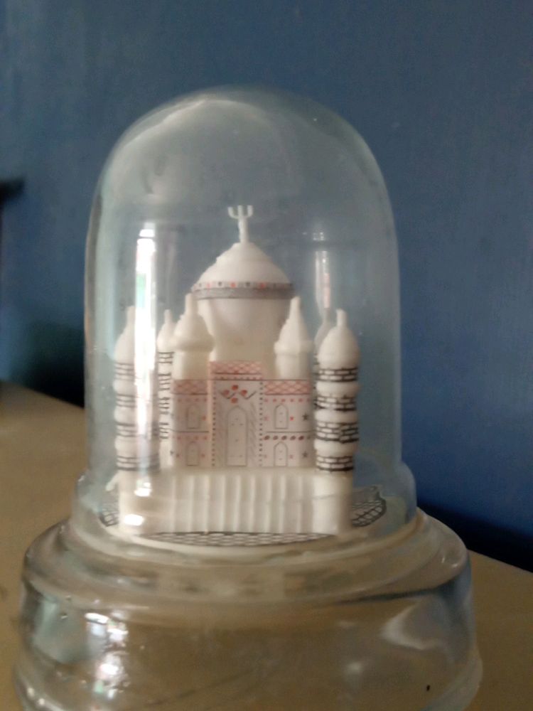 Taj Mahal In Glass Case Souvenir