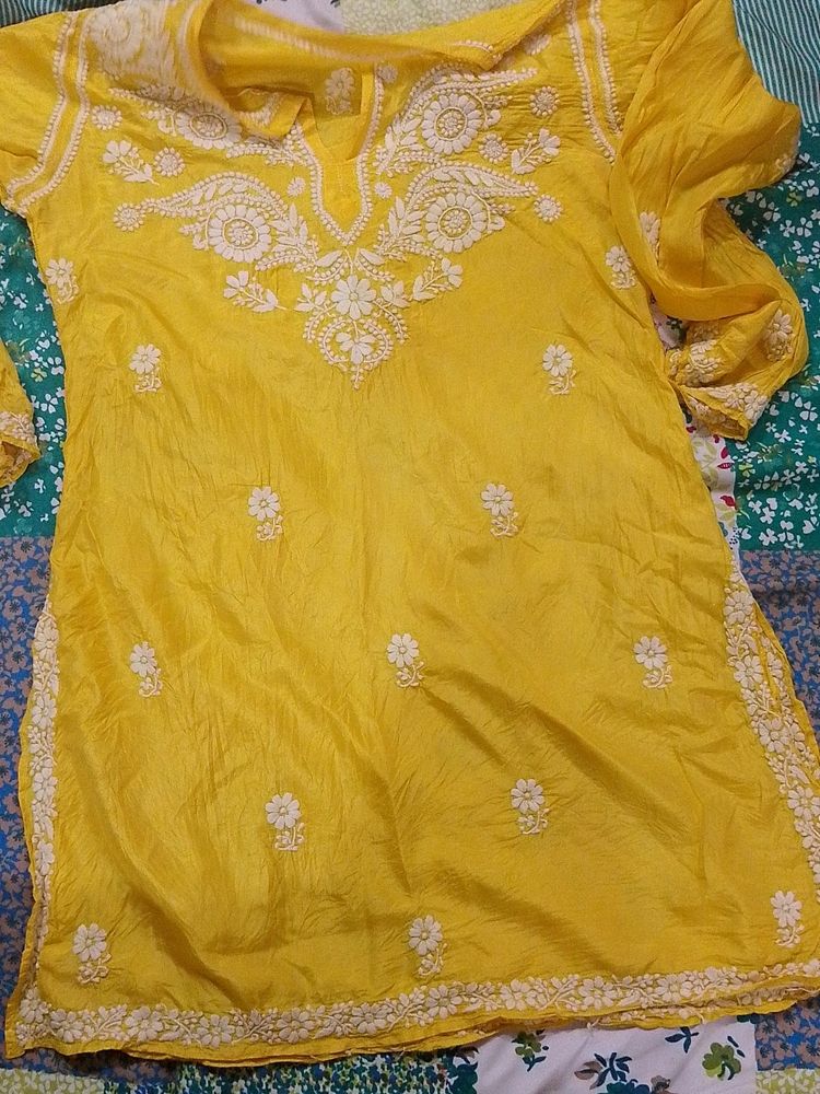 Short Anarkali Straight Kurti