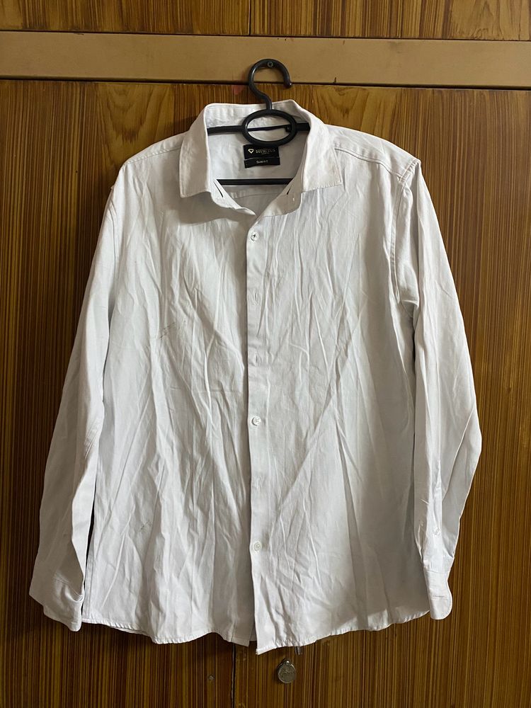 Invictus Formal White Shirt