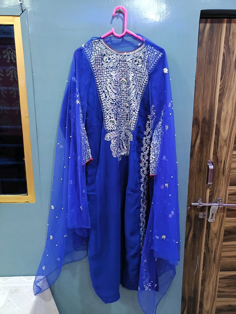 Pakistani Fully Zari Work Kurta Set