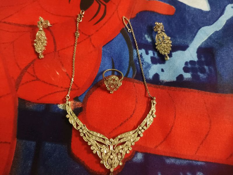 Silver Jewellery Set For Women