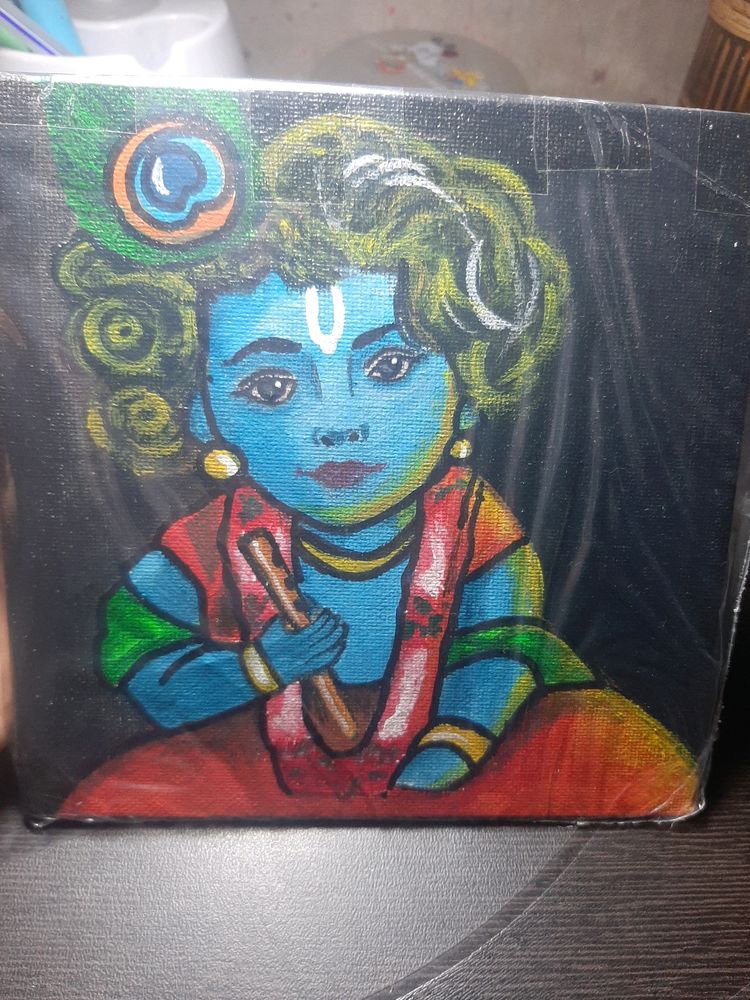 Cute Baal Krishna Painting