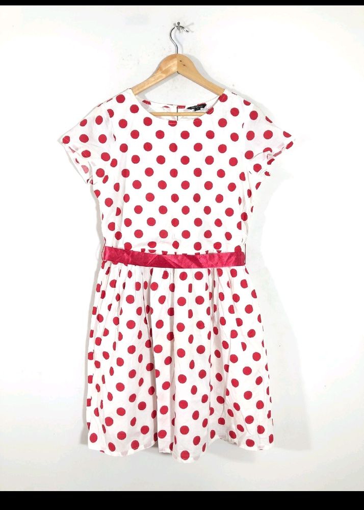 WHITE & RED POLKA DOTS DRESSES