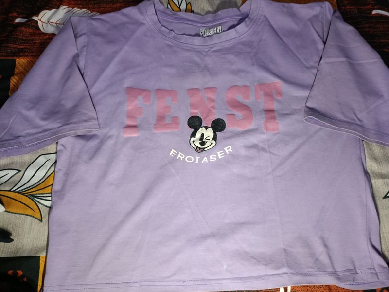 Levender Mickey Mouse Tshirt🩵💙💜