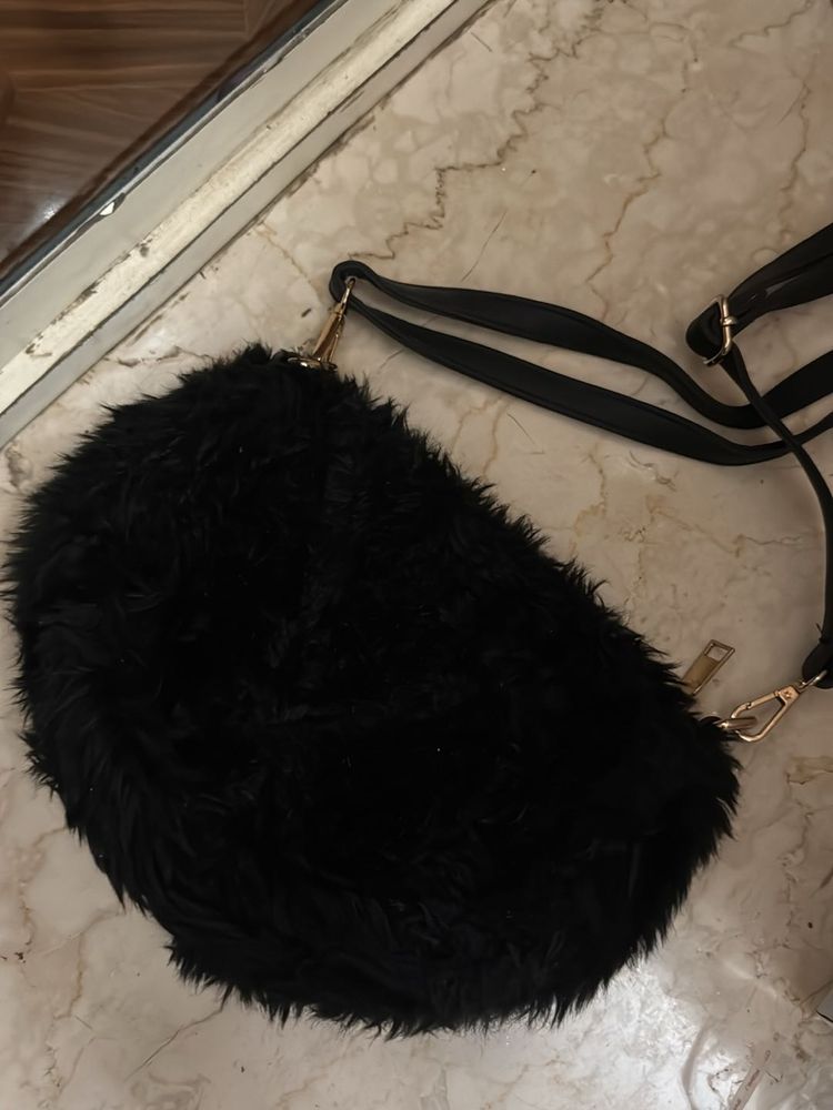 Fur Sling Bag