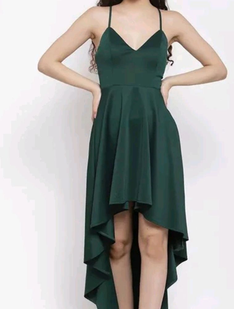 Floor Length Green Gown Come  With Heavy Quality