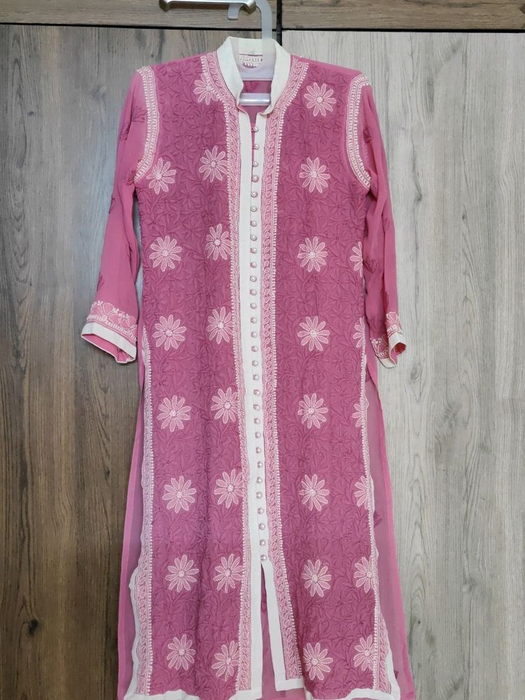 Lucknow Embroidery Stitched Kurti