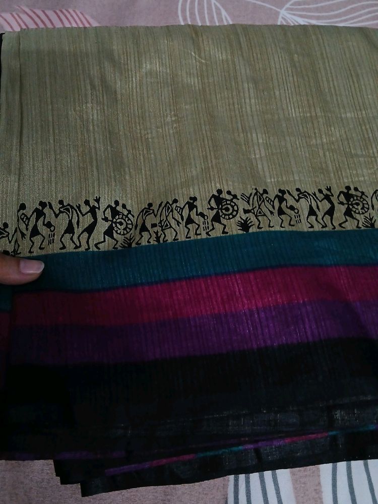 Khadi Look Saree