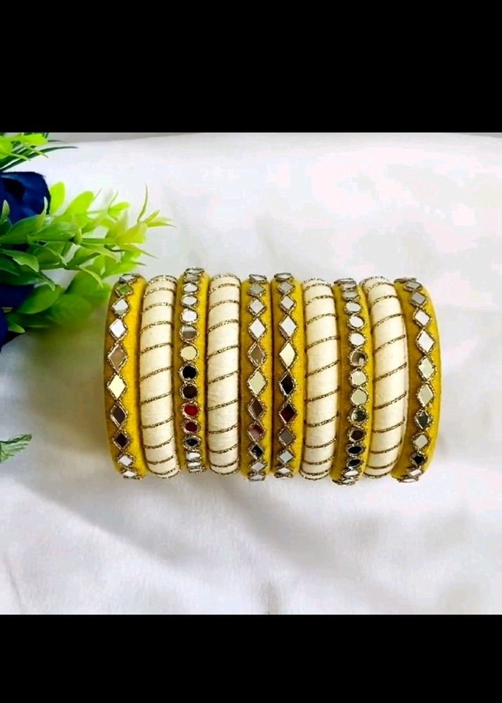 Yellow Shade Bangles 💛