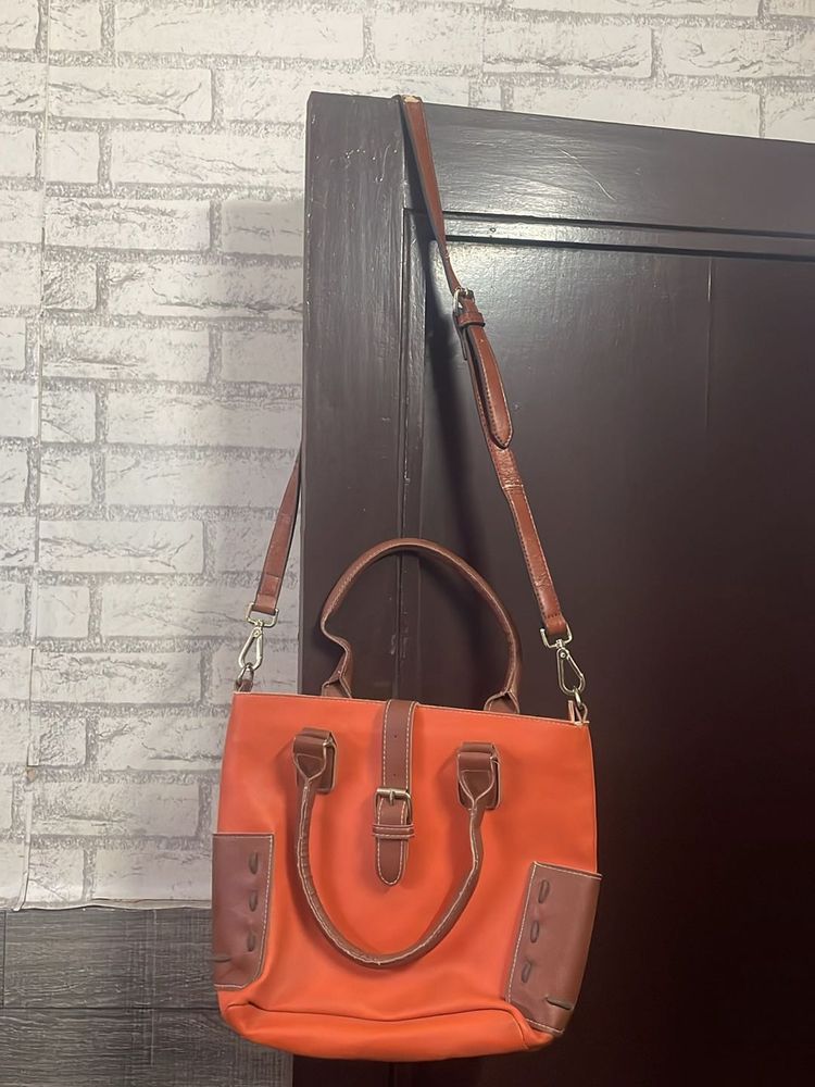 Marie Claire Orange Hand bag Sling