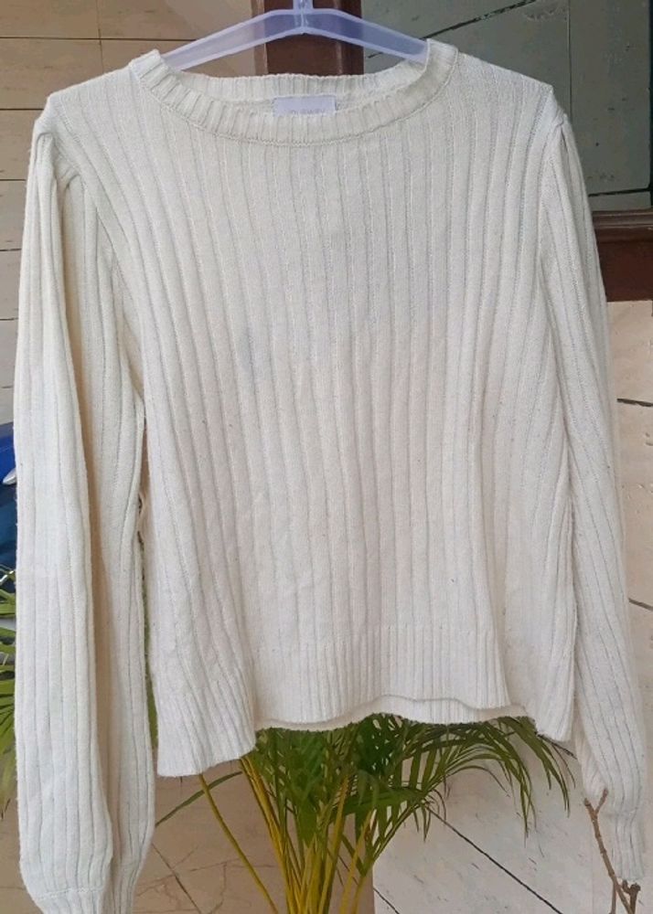 Puffed Sleeves Sweatshirt