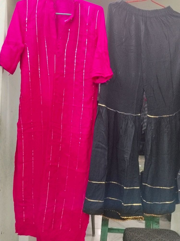 Kurti With Plazo Set