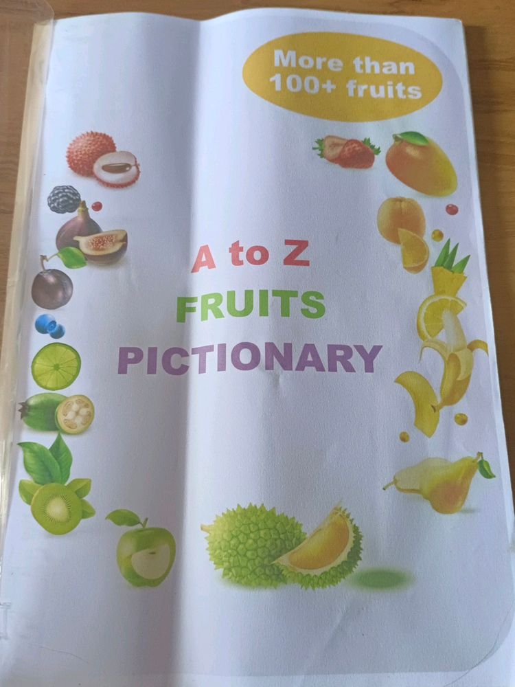 A to Z Fruit Pictionary Book