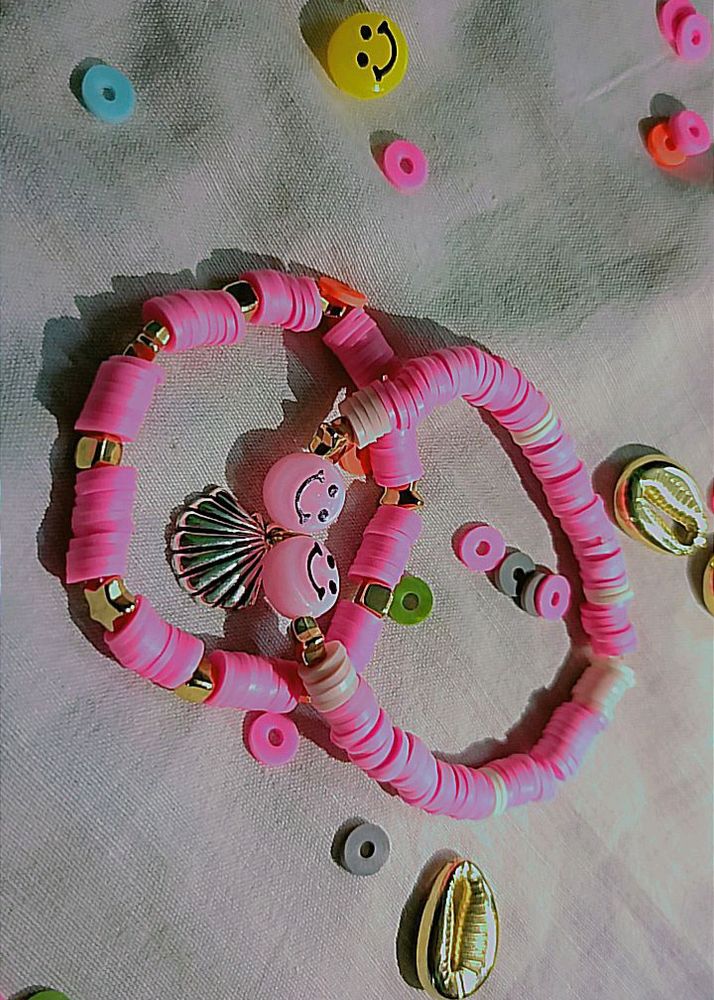 Handmade Fimo Beads Bracelet