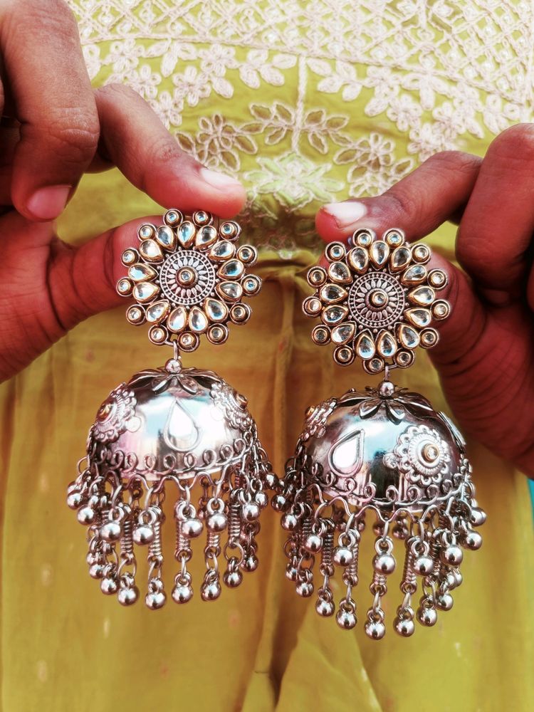 Brand New Big Kundan Jhumka