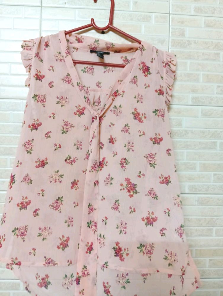 Floral Pink Casual Top