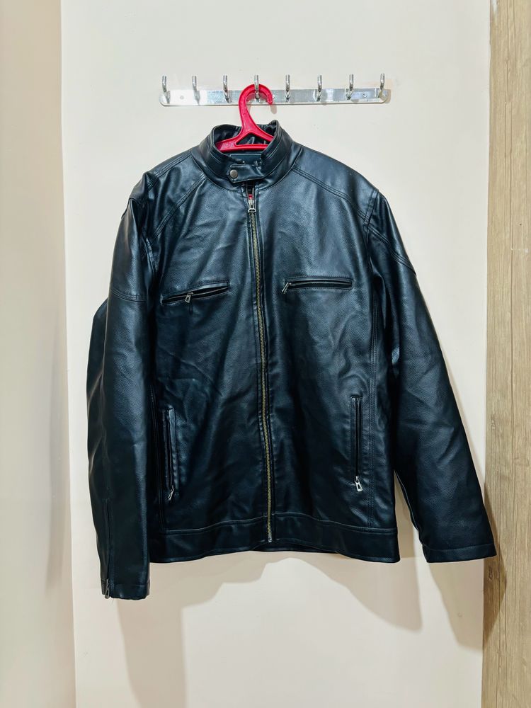 New D&G Branded Bikers Leather Stylish Jacket(3XL)