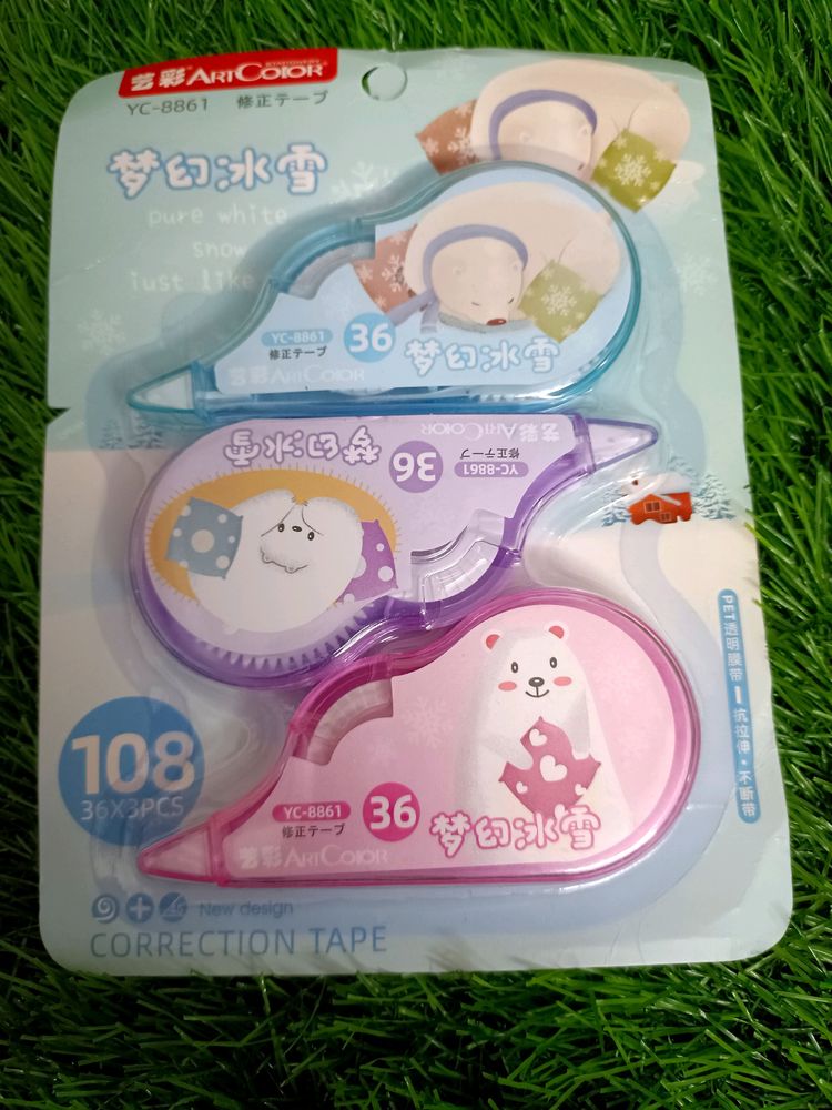 Set Of 3 Correction Tapes