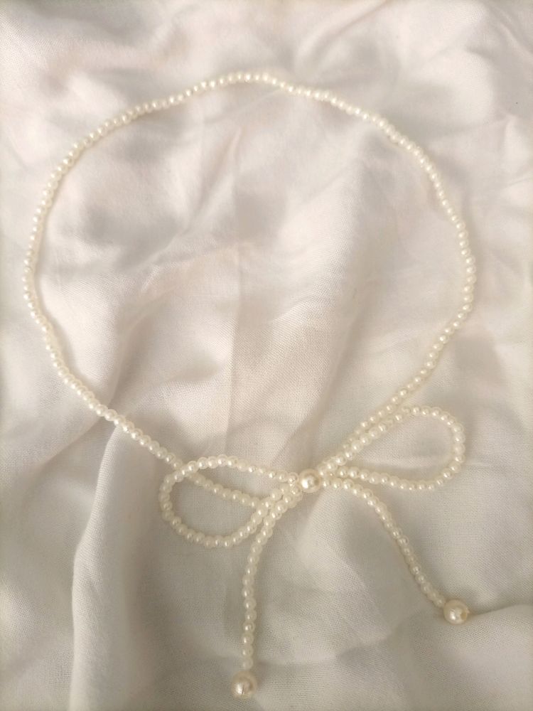 🎀Ribbon Pearl Necklace 🎀