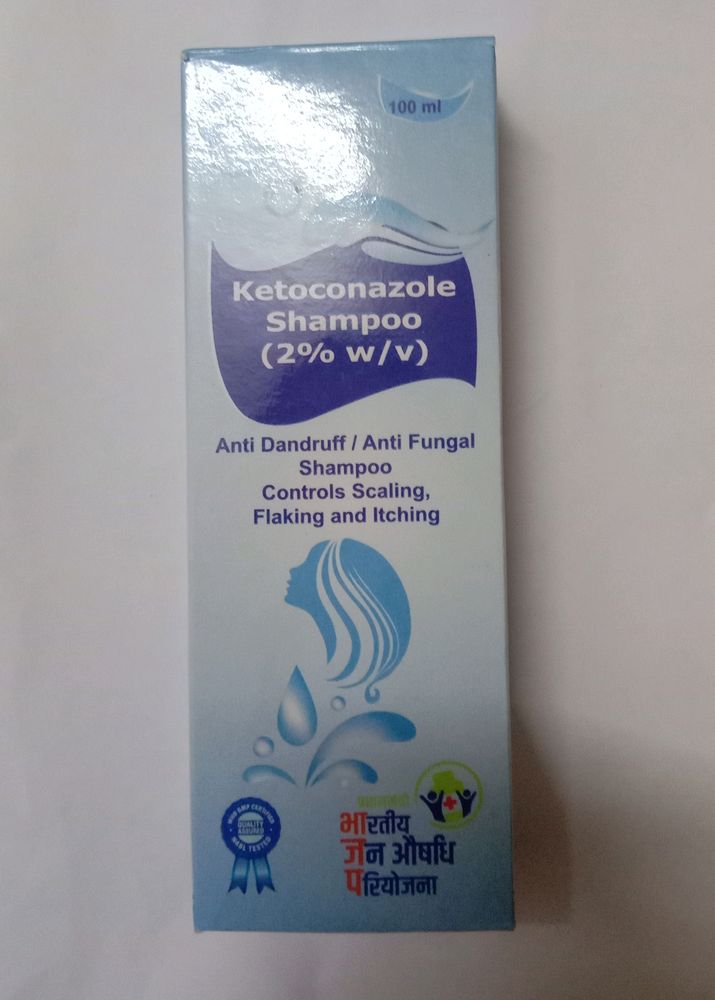 Ketoconazole Shampoo 2% W/V Anti Dandruff Antifungal Shampoo Controls Scaling Flaking And Itching