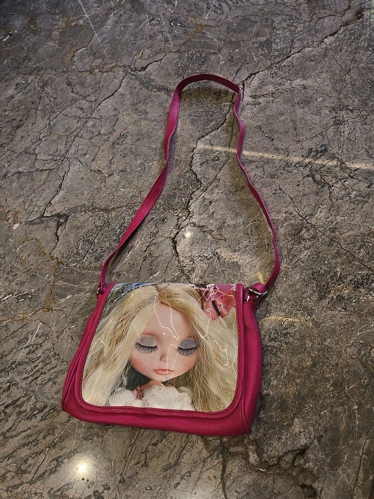 Pink Sling Bag 3d Print