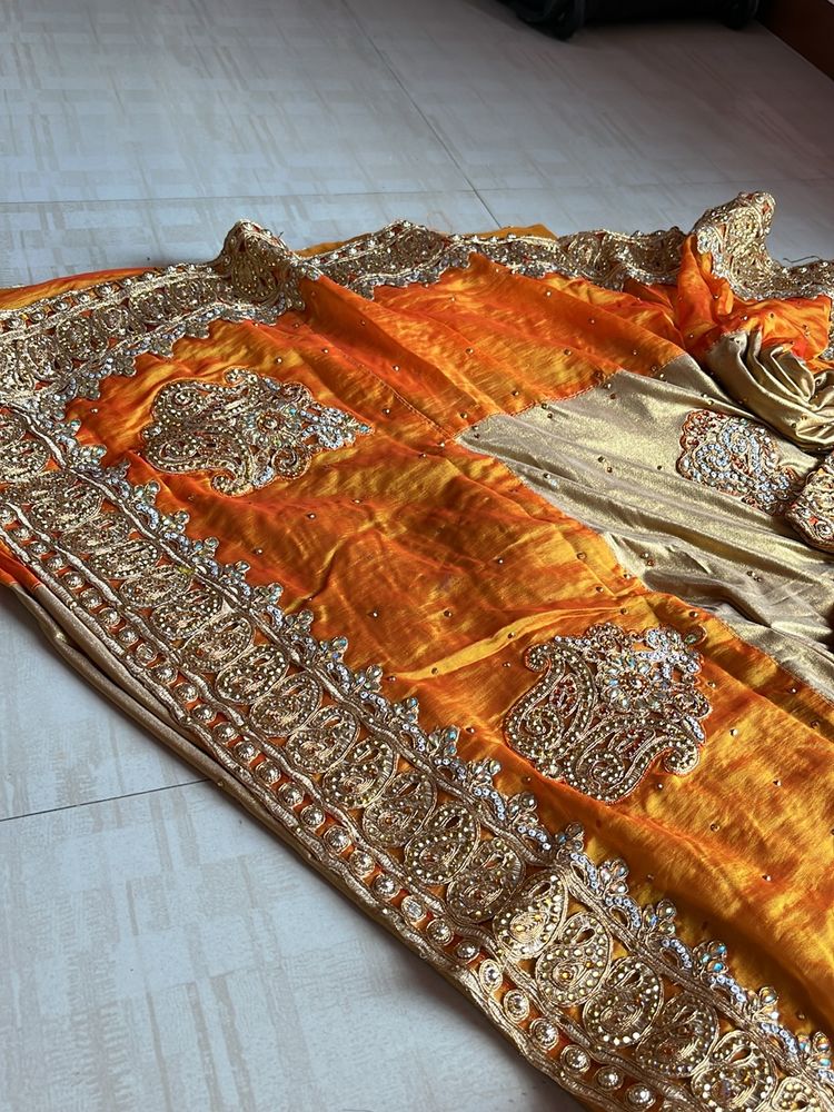 Golden And Yellow Saree