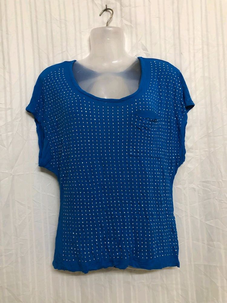 Rock & Republic Blue Back Stylish Top