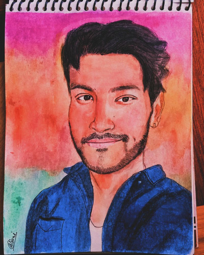 Ps Rathore Watercolor Potrait