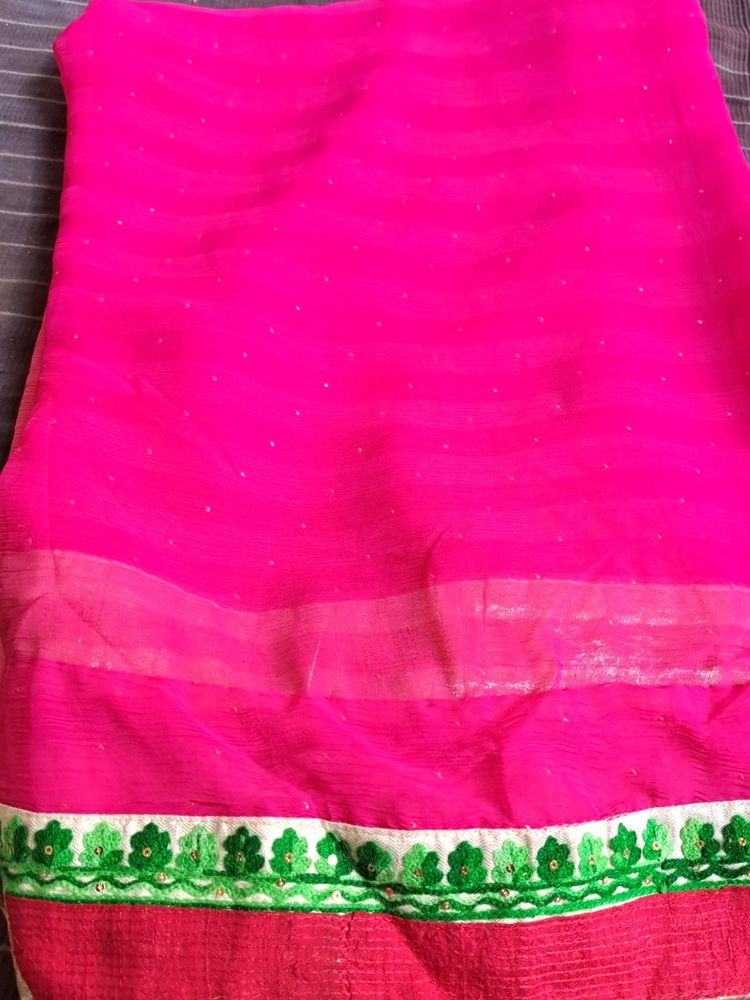 Pink Saree